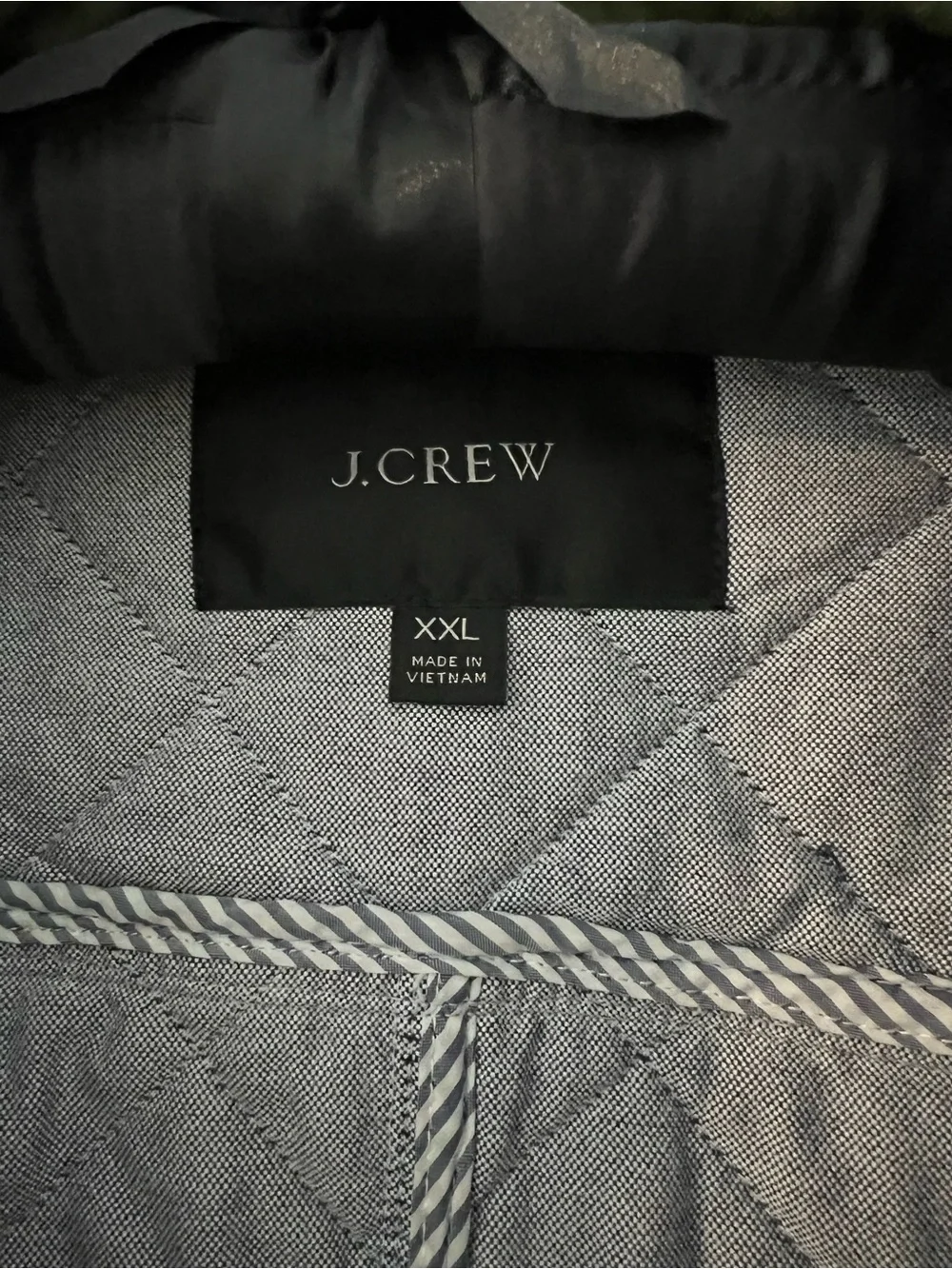 JCrew Quilted Downtown Field Jacket - Olive Green